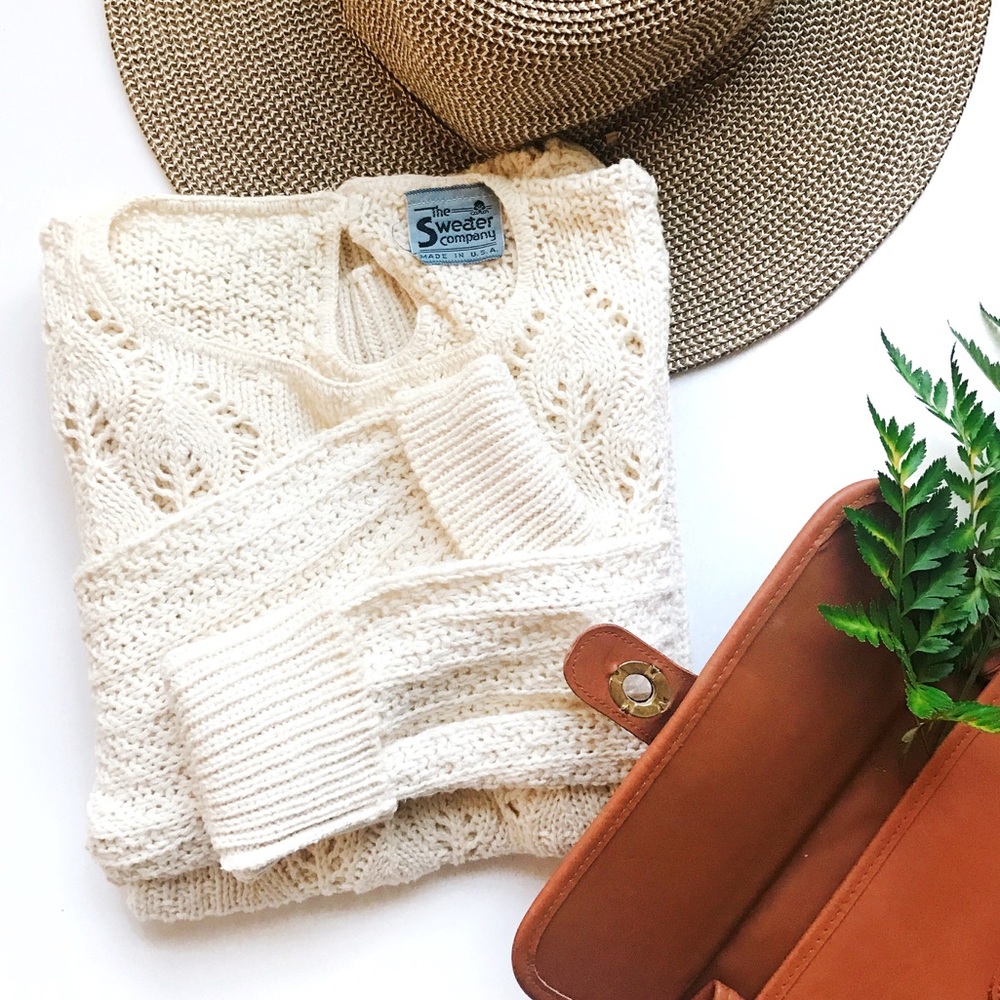 The Sweater Company crochet front sweater